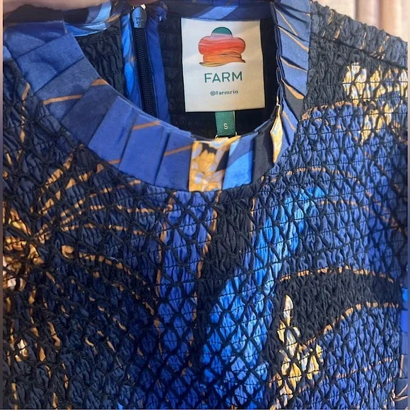 FARM Rio Sundress Pietra Floral Long Sleeve Mini Dress, NWT - Picture 11 of 14